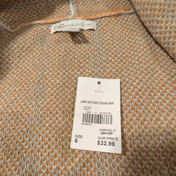 Cato Geometric Patterned Long Cardigan Size Small - Picture 4 of 7